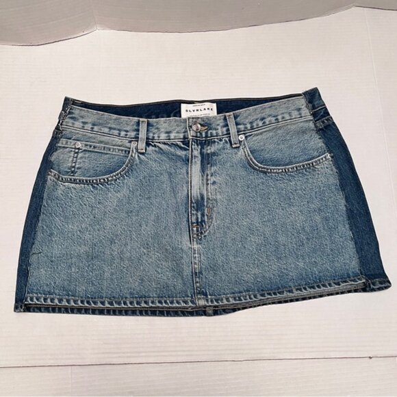 SLVRLAKE BNWOT Re-Worked Mini Skirt - Great Divide Sz 31 - Picture 2 of 14
